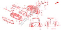 COMPTEUR COMBINE COMPOSANTS(95/96/97) pour Honda SHUTTLE 2.2IES 5 Portes 4 vitesses automatique 1995
