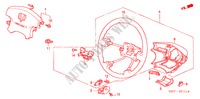 VOLANT DE DIRECTION(SRS) (98/99) pour Honda ODYSSEY EXI 5 Portes 4 vitesses automatique 1998