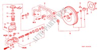 MAITRE CYLINDRE DE FREIN/ ALIMENTATION PRINCIPALE pour Honda CITY LXI-S 4 Portes 4 vitesses automatique 2002