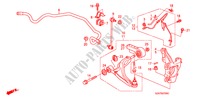 ARTICULATION AVANT pour Honda PILOT EX-L 5 Portes 5 vitesses automatique 2011