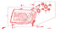 PROJECTEUR pour Honda PILOT EX-L 5 Portes 5 vitesses automatique 2011