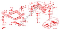 SOUS CHASSIS AVANT pour Honda PILOT EX-L 5 Portes 5 vitesses automatique 2011