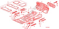 TAPIS DE SOL pour Honda PILOT EX 5 Portes 5 vitesses automatique 2011