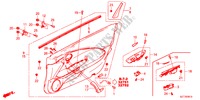 GARNITURE DE PORTE(LH) pour Honda CR-Z BASE 3 Portes 6 vitesses manuelles 2011