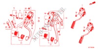 PEDALE(LH) pour Honda CR-Z BASE 3 Portes 6 vitesses manuelles 2011