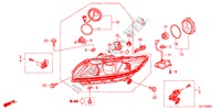 PROJECTEUR(HID) pour Honda CR-Z TOP 3 Portes 6 vitesses manuelles 2011