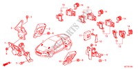 REGLAGE AUTOMATIQUE DE NIVEAU/CAPTEUR DE STATIONNEMENT pour Honda CR-Z TOP 3 Portes 6 vitesses manuelles 2011