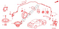 ANTENNE DE RADIO/HAUT PARLEUR pour Honda ACCORD 2.4 EX 4 Portes 5 vitesses automatique 2011