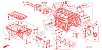BLOC CYLINDRES/CARTER D'HUILE(V6) pour Honda ACCORD 3.5 LX 4 Portes 5 vitesses automatique 2011