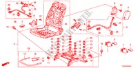 COMP. DE SIEGE AV.(D.)(SIEGE REGLAGE MANUEL) pour Honda ACCORD 2.4 LX 4 Portes 5 vitesses manuelles 2011