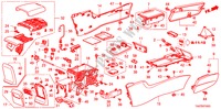 CONSOLE pour Honda ACCORD 2.4 EX 4 Portes 5 vitesses automatique 2011