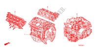 ENS. DE MOTEUR/ENS. BOITE DE VITESSES(V6) pour Honda ACCORD 3.5 LX 4 Portes 5 vitesses automatique 2011