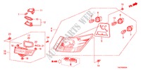 FEU ARRIERE/FEU D'IMMATRICULATION pour Honda ACCORD 3.5 EX 4 Portes 5 vitesses automatique 2011