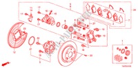 FREIN ARRIERE pour Honda ACCORD 3.5 EX 4 Portes 5 vitesses automatique 2011