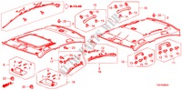 GARNITURE DE PLAFOND pour Honda ACCORD 2.4 LX 4 Portes 5 vitesses manuelles 2011