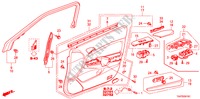 GARNITURE DE PORTE AVANT pour Honda ACCORD 2.4 EX 4 Portes 5 vitesses automatique 2011