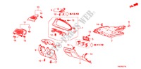 GARNITURE D'INSTRUMENT(COTE DE CONDUCTEUR) pour Honda ACCORD 2.4 EX 4 Portes 5 vitesses automatique 2010