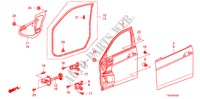 PANNEAUX DE PORTE AVANT pour Honda ACCORD 2.4 EX 4 Portes 5 vitesses automatique 2011