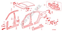 PANNEAUX EXTERIEURS/PANNEAU ARRIERE pour Honda ACCORD 3.5 LX 4 Portes 5 vitesses automatique 2009