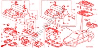 PLAFONNIER pour Honda ACCORD 2.4 EX 4 Portes 5 vitesses automatique 2011