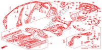PLANCHER/PANNEAUX INTERIEURS pour Honda ACCORD 2.4 LX 4 Portes 5 vitesses manuelles 2008