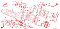 SIEGE ARRIERE pour Honda ACCORD 2.4 EX 4 Portes 5 vitesses automatique 2010