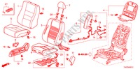 SIEGE AVANT(D.) pour Honda ACCORD 3.5 EX 4 Portes 5 vitesses automatique 2011
