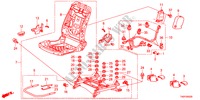 COMP. DE SIEGE AV.(D.)(SIEGE REGLAGE MANUEL) pour Honda ACCORD 35EXI  SASO MIRROR 4 Portes 5 vitesses automatique 2012