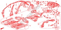 PLANCHER/PANNEAUX INTERIEURS pour Honda ACCORD 35LXI  SASO MIRROR 4 Portes 5 vitesses automatique 2012