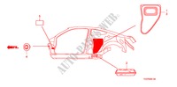ANNEAU(LATERAL) pour Honda ACCORD V6 EXG 2 Portes 5 vitesses automatique 2010