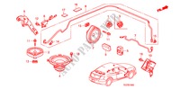 ANTENNE DE RADIO/HAUT PARLEUR pour Honda ACCORD V6 EXG 2 Portes 5 vitesses automatique 2011
