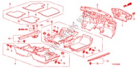 TAPIS DE SOL pour Honda ACCORD V6 EX 2 Portes 5 vitesses automatique 2011