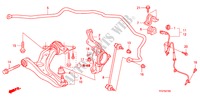 BRAS INFERIEUR AVANT pour Honda JAZZ 1.4 ELEG TEMP TIRE 5 Portes Transmission Intelligente manuelle 2009