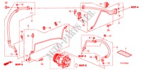 CLIMATISEUR (FLEXIBLES/TUYAUX) pour Honda JAZZ 1.2 SE 5 Portes 5 vitesses manuelles 2009