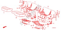 COUSSIN BANQUETTE ARRIERE pour Honda JAZZ 1.4 LS 5 Portes 5 vitesses manuelles 2009