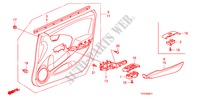 GARNITURE DE PORTE AVANT(RH) pour Honda JAZZ 1.4 ES   TEMP TIRE 5 Portes Transmission Intelligente manuelle 2009