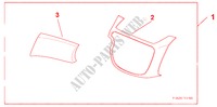 INTERIOR LH CTR PANEL & UPR BOX LID PANEL DESIGN A pour Honda JAZZ 1.4 LS 5 Portes 5 vitesses manuelles 2009
