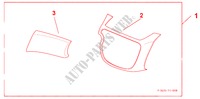 INTERIOR LH CTR PANEL & UPR BOX LID PANEL DESIGN B pour Honda JAZZ 1.4 LS 5 Portes 5 vitesses manuelles 2009