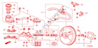 MAITRE CYLINDRE DE FREIN/ ALIMENTATION PRINCIPALE(RH) (1) pour Honda JAZZ 1.4 EX 5 Portes Transmission Intelligente manuelle 2009