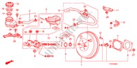 MAITRE CYLINDRE DE FREIN/ ALIMENTATION PRINCIPALE(RH) (2) pour Honda JAZZ 1.2 SE   TEMP TIRE 5 Portes 5 vitesses manuelles 2009