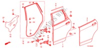 PANNEAU DE PORTE ARRIERE pour Honda JAZZ 1.4 ELEG TEMP TIRE 5 Portes Transmission Intelligente manuelle 2009