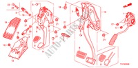 PEDALE(LH) pour Honda JAZZ 1.4 ELEG TEMP TIRE 5 Portes Transmission Intelligente manuelle 2009