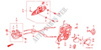 SERRURE DE PORTE ARRIERE/ POIGNEE EXTERNE(2) pour Honda JAZZ 1.4 ESH 5 Portes Transmission Intelligente manuelle 2009