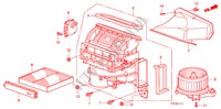 SOUFFLERIE DE CHAUFFAGE(RH) pour Honda JAZZ 1.4 ES   TEMP TIRE 5 Portes Transmission Intelligente manuelle 2009