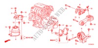 SUPPORTS DE MOTEUR(I SHIFT) pour Honda JAZZ 1.4 ELEG TEMP TIRE 5 Portes Transmission Intelligente manuelle 2009