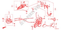 VERROU PORTE AVANT/ POIGNEE EXTERNE(2) pour Honda JAZZ 1.4 EX 5 Portes Transmission Intelligente manuelle 2009