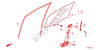 VITRE PORTE AVANT/ REGULATEUR pour Honda JAZZ 1.4 ELEG TEMP TIRE 5 Portes Transmission Intelligente manuelle 2009