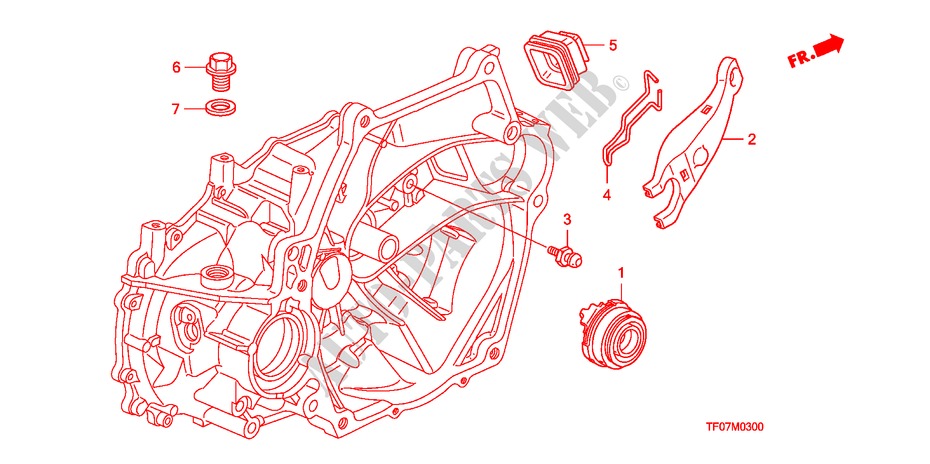 DEBRAYAGE(MT) pour Honda JAZZ 1.4 COMF TEMP TIRE 5 Portes 5 vitesses manuelles 2009