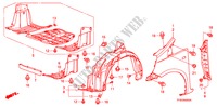 AILE AVANT pour Honda JAZZ 1.4 LSS  TEMP TIRE 5 Portes 5 vitesses manuelles 2010