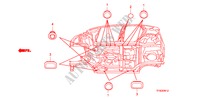 ANNEAU(INFERIEUR) pour Honda JAZZ 1.2 LSE 5 Portes 5 vitesses manuelles 2010